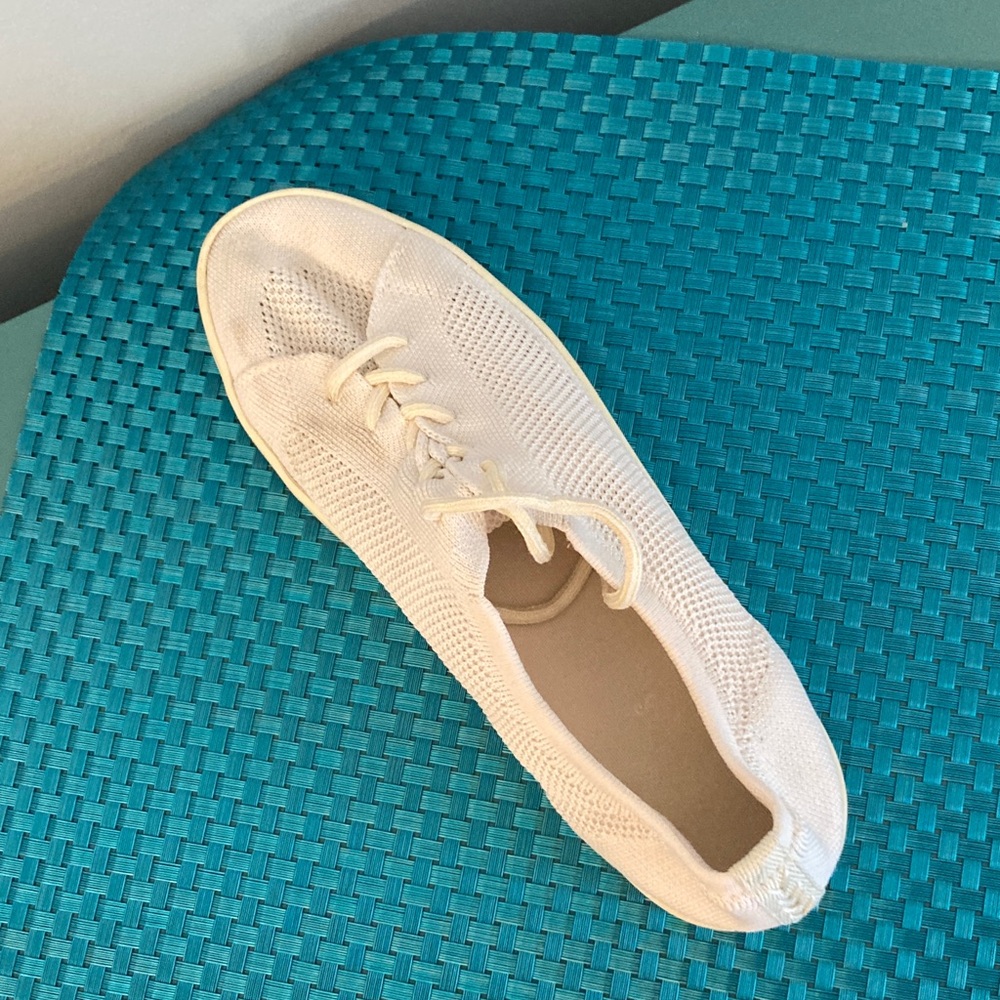 Soludos Off-White Knit Sneakers Women Size 10 - Picture 4 of 16